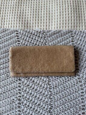 Moyna Embellished Sequin Clutch (Champagne Never Used)